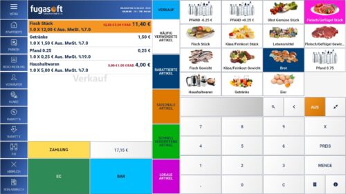 FugaPOS Kassensoftware Kiosk, Mode, Drogerie, Einzelhandel