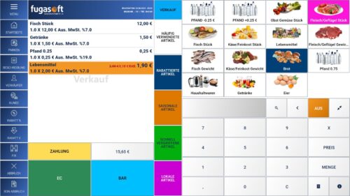 FugaPOS Kassensoftware Kiosk, Mode, Drogerie, Einzelhandel